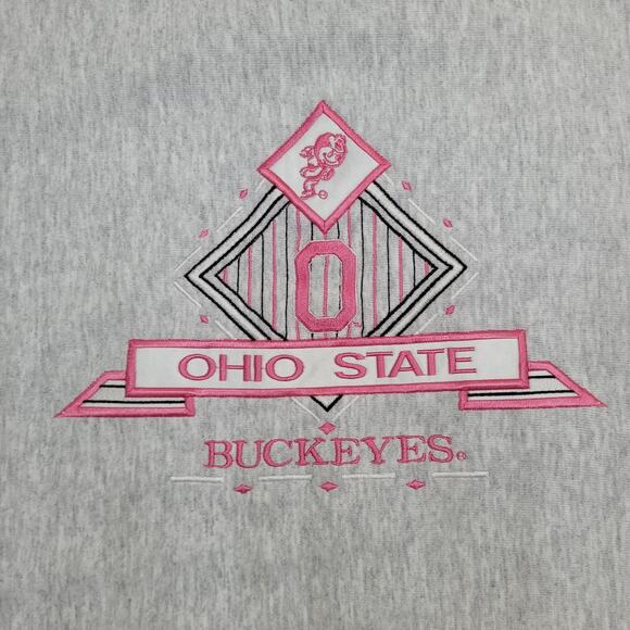Vintage Ohio State Buckeyes Sweatshirt Womens XL 24x27 Baggy - Picture 11 of 13